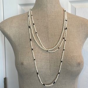 Pearl necklace long